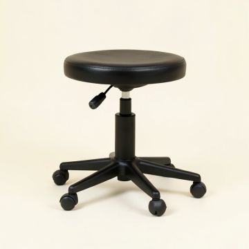 Pu Leather Low Back Rolling Height Adjustable Lab Stool (synthetic illustration; no displayed measurements)