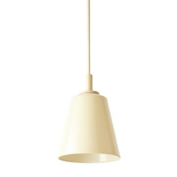 Willow Bluff Pendant Light Suspended From One Plain Cable - Cream