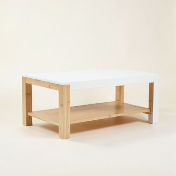 Flint Dell Coffee Table - White (synthetic illustration; no displayed measurements)