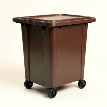 Starplast 88 Gallon Water Resistant Plastic Lockable Deck Box With Wheels (synthetic illustration; no displayed measurements)