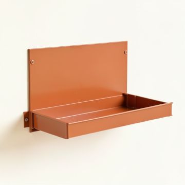 Juniper Dell Empty Wall-Mounted Tool Organizer Panel - Terracotta (synthetic illustration; no displayed measurements)