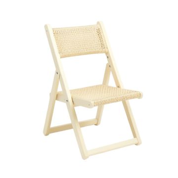 Ridge Branch Folding Outdoor Chair - Cream