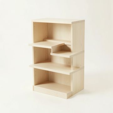 Ash Brook Desktop Shelving Unit - Ivory (synthetic illustration; no displayed measurements)