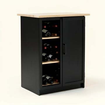 Sandie Bar With Wine Storage (synthetic illustration; no displayed measurements)