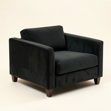 Kibby 65 '' Velvet Square Arm Loveseat (synthetic illustration; no displayed measurements)