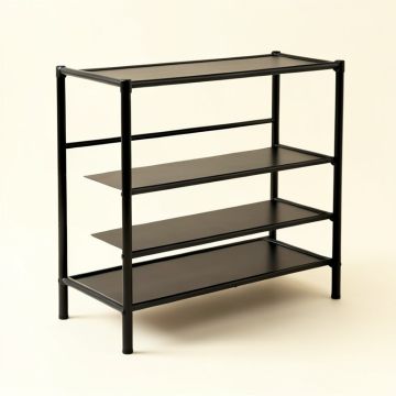 Rolling 50 Pair Shoe Rack (synthetic illustration; no displayed measurements)
