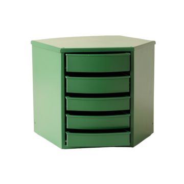 Vale Bluff Small-Parts Storage Drawer Cabinet - Green