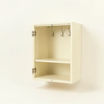 Field Bluff Empty Mug-Storage Cabinet Insert - Ivory (synthetic illustration; no displayed measurements)