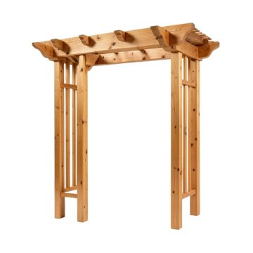 90 '' H X 75 '' W Lexington Wood Arbor
