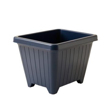 Alder Crossing Empty Raised Planter - Navy