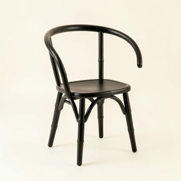 Rowan Dell Dining Chair - Black (synthetic illustration; no displayed measurements)