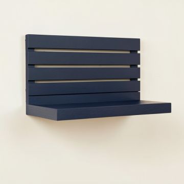 Aspen Bridge Wall-Mounted Entryway Organizer Shelf - Navy (synthetic illustration; no displayed measurements)