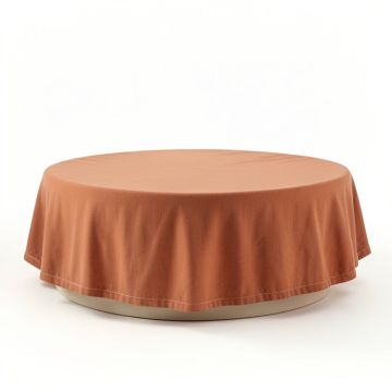 Clay Bend Flat Bed Sheet - Terracotta (synthetic illustration; no displayed measurements)