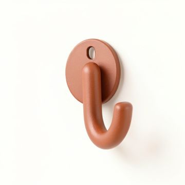 Hill Arc Wall-Mounted Robe Hook - Terracotta (synthetic illustration; no displayed measurements)