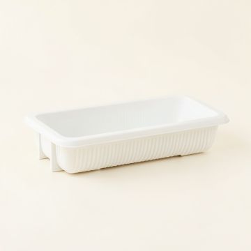 Laurel Dale Empty Railing Planter With Integral Brackets - White (synthetic illustration; no displayed measurements)