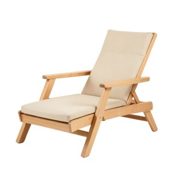 Maple Bridge Outdoor Lounge Chair - Beige
