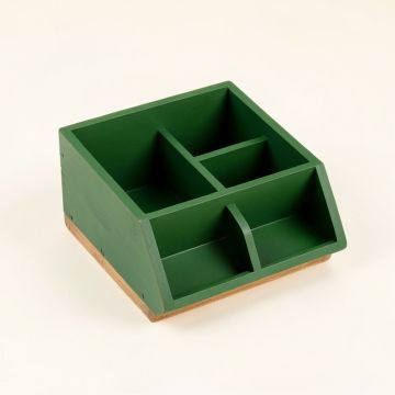 Pine Bluff Empty Coffee-Station Organizer - Green (synthetic illustration; no displayed measurements)