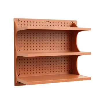 Olive Canyon Empty Wall-Mounted Tool Organizer Panel - Terracotta