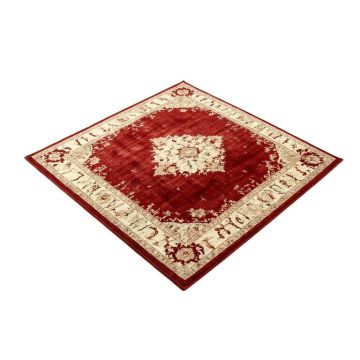 Moore Power Loom Red/Beige Rug