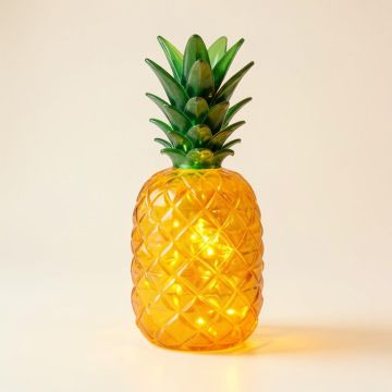 Pineapple Lighted Art Glass Novelty Light (synthetic illustration; no displayed measurements)