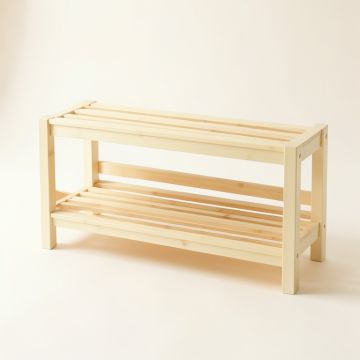 Olive Bend Shoe Storage Bench - Cream (synthetic illustration; no displayed measurements)
