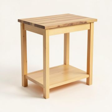 Lapithos Kitchen Cart With Butcher Block Top (synthetic illustration; no displayed measurements)