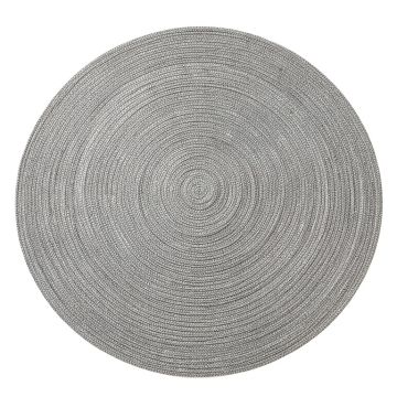 Linden Arc Round Area Rug - Gray