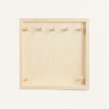 Heath Dale Empty Wall-Mounted Tool Organizer Panel - Ivory (synthetic illustration; no displayed measurements)