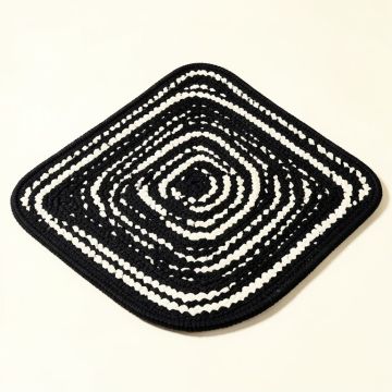 Aradia Braided Cotton Black/White Area Rug (synthetic illustration; no displayed measurements)