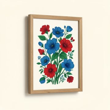 Full Bloom Xiii Floral By Danhui Nai - Graphic Art Print (synthetic illustration; no displayed measurements)