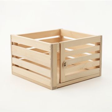 Oak Crest Empty Furniture-Style Pet Crate - Beige (synthetic illustration; no displayed measurements)