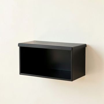 Field Bluff Wall-Mounted Shelf - Black (synthetic illustration; no displayed measurements)