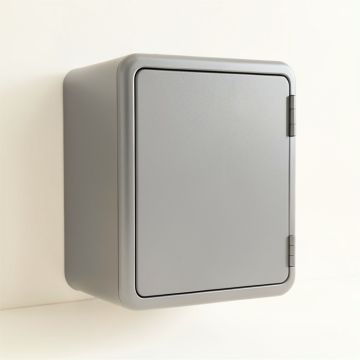 Rowan Bend Wall-Mounted Laundry Cabinet - Gray (synthetic illustration; no displayed measurements)