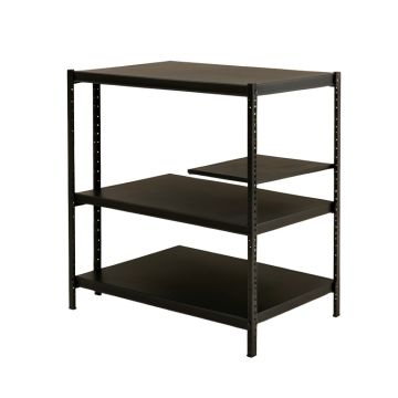 Lake Branch Empty Seed-Starting Shelving Unit Without Lights - Black