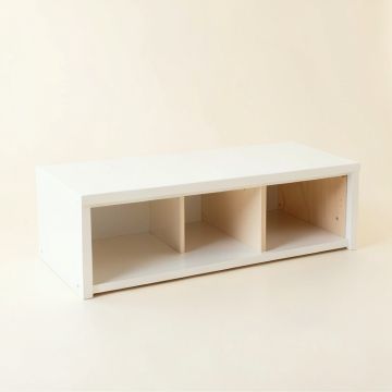 Wren Dell Shoe Storage Bench - White (synthetic illustration; no displayed measurements)