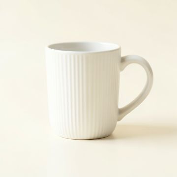 Oak Bridge Ceramic Mug - White (synthetic illustration; no displayed measurements)
