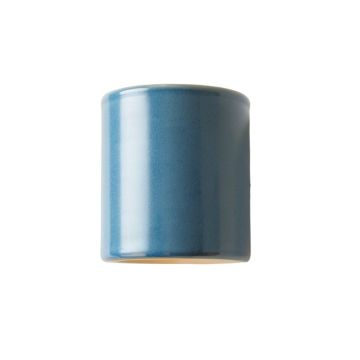 Flint Canyon Wall Sconce Mounted On A Plain Wall - Blue