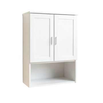 Clay Bend Wall-Mounted Laundry Cabinet - White