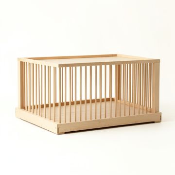 Hill Bridge Empty Furniture-Style Pet Crate - Beige (synthetic illustration; no displayed measurements)