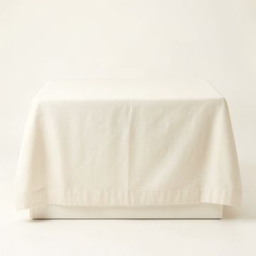 Stone Crossing Flat Bed Sheet - Ivory (synthetic illustration; no displayed measurements)