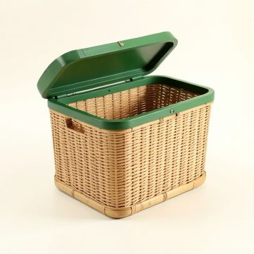 Cedar Crossing Laundry Hamper - Green (synthetic illustration; no displayed measurements)
