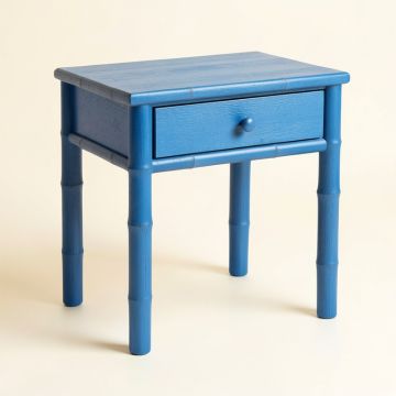 Maple Edge Side Table - Blue (synthetic illustration; no displayed measurements)