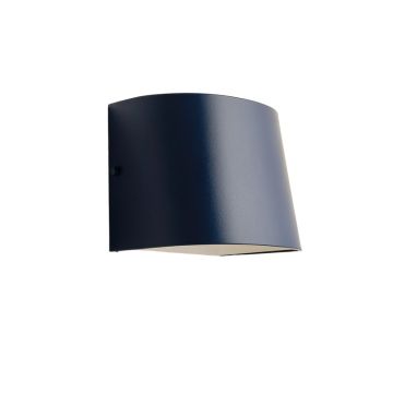 Ash Crossing Wall Sconce Mounted On A Plain Wall - Navy