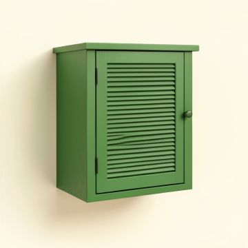 Stone Bend Wall-Mounted Laundry Cabinet - Green (synthetic illustration; no displayed measurements)