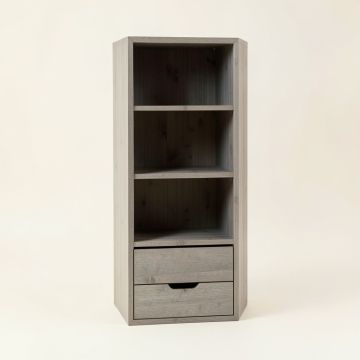 Linden Branch Narrow Cubby Tower - Gray (synthetic illustration; no displayed measurements)
