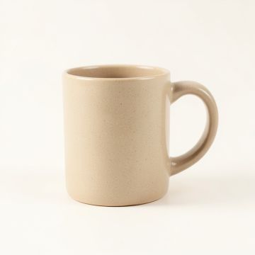 Ash Crest Ceramic Mug - Beige (synthetic illustration; no displayed measurements)