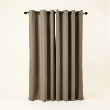 Heil Patio Solid Color Room Darkening Grommet Single Curtain Panel (synthetic illustration; no displayed measurements)