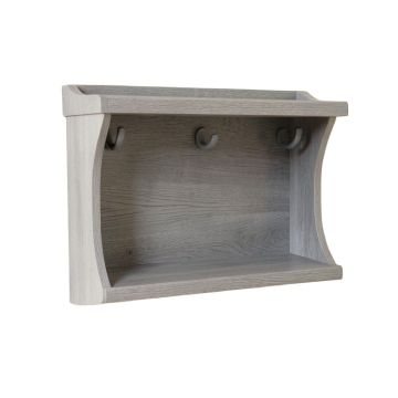 Rowan Arc Wall-Mounted Entryway Organizer Shelf - Gray