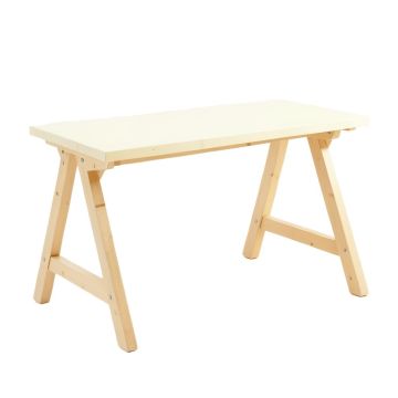 Lake Bluff Empty Workshop Workbench - Ivory