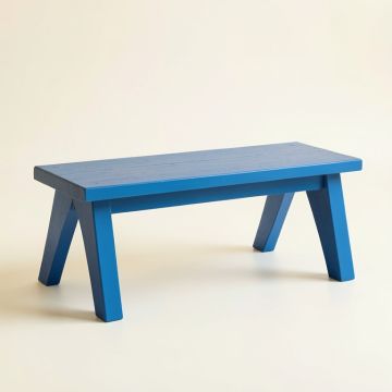 Cliff Dale Indoor Bench - Blue (synthetic illustration; no displayed measurements)